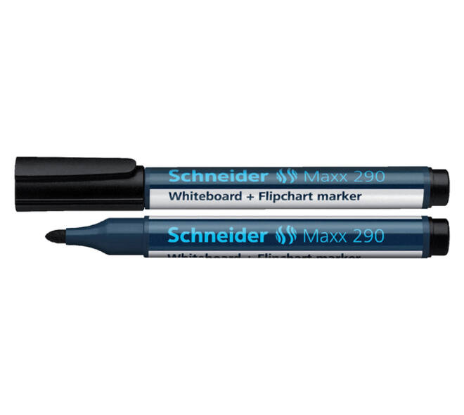 Whiteboardmarker Schneider Maxx 290 rond 2-3mm zwart
