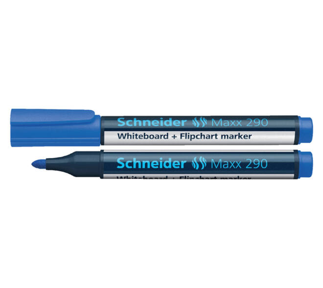 Whiteboardmarker Schneider Maxx 290 rond 2-3mm blauw