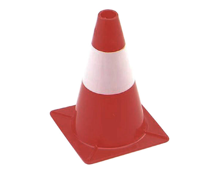 Afbakeningskegel 30cm rood wit