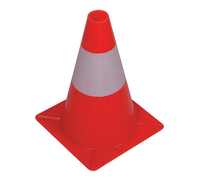 Afbakeningskegel 30cm rood wit