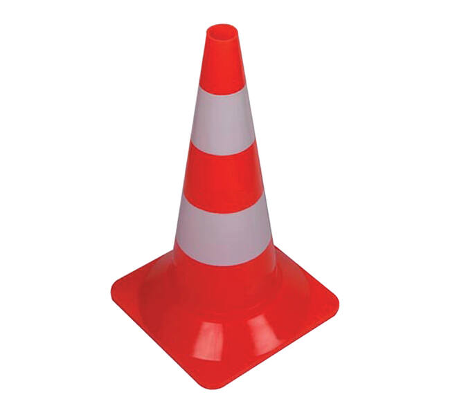 Afbakeningskegel 50cm rood wit