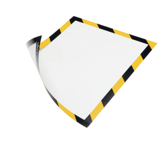 Duraframe Durable 4945130 security A4 magneet geel/zwart 5 stuks