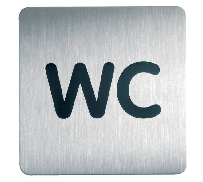 Infobord pictogram Durable 4957 vierkant wc 150mm