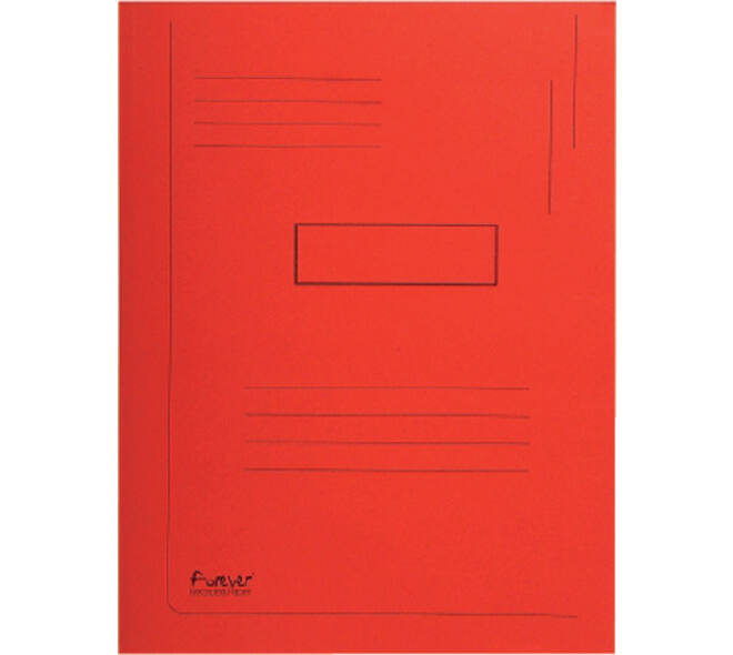 Dossiermap Exacompta Forever A4 2 kleppen 290gr rood