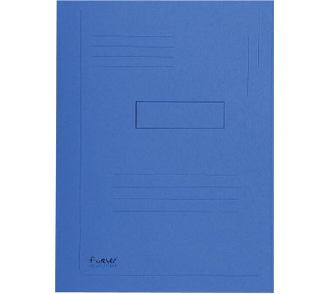 Dossiermap Exacompta Forever A4 2 kleppen 290gr blauw