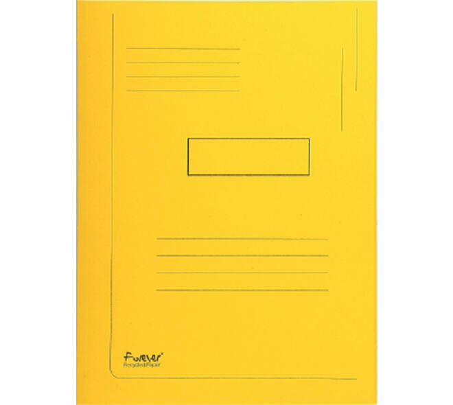 Dossiermap Exacompta Forever A4 2 kleppen 290gr geel