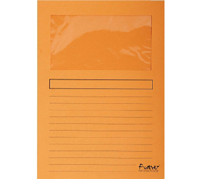 Venstermap Exacompta Forever L-model 120gr oranje 100 stuk