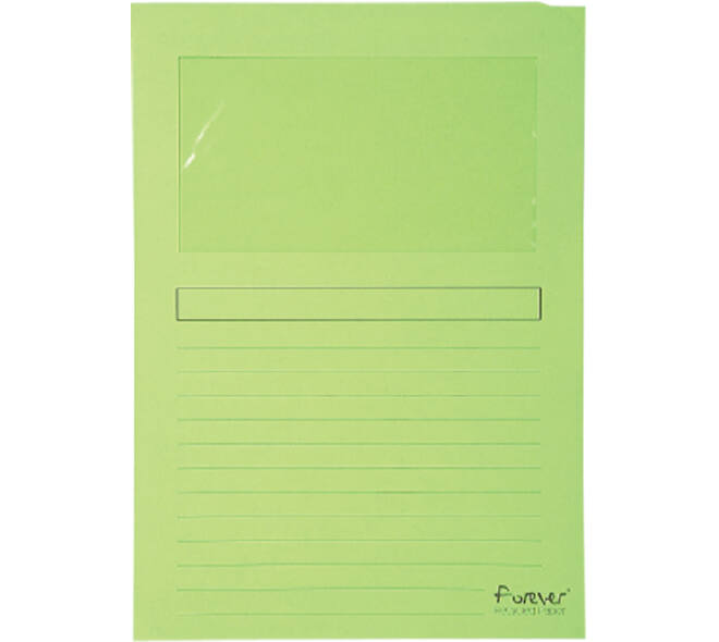 Venstermap Exacompta Forever L-model 120gr lichtgroen 100 stuks