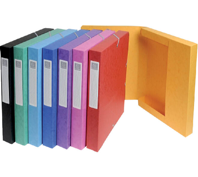 Elastobox Exacompta A4 25mm 600gr assorti