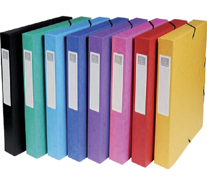 Elastobox Exacompta A4 40mm 600gr assorti