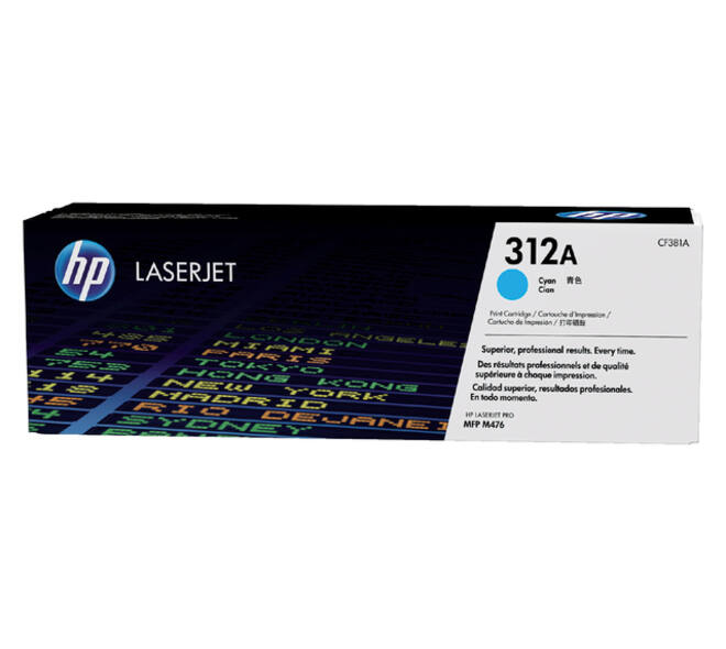 Tonercartridge HP CF381A 312A blauw