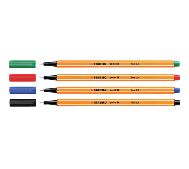 Fineliner STABILO point 88/22 fijn Pruisisch blauw