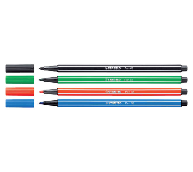 Viltstift STABILO Pen 68/16 medium licht smaragdgroen