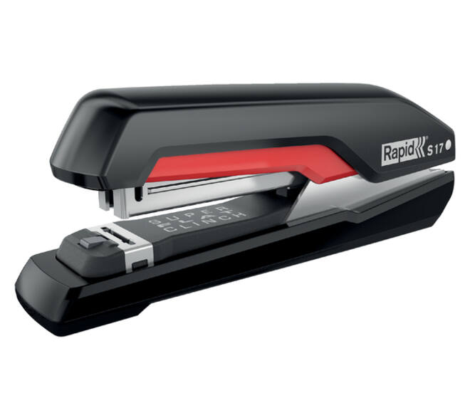 Bureaunietmachine Rapid Supreme fullstrip S17 30 vel zwart/rood