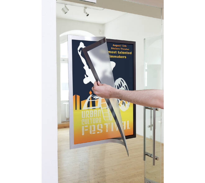 Duraframe Durable poster A2 zilvergrijs