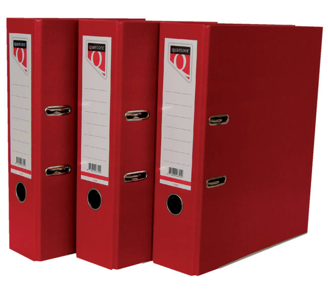 Ordner Quantore A4 80mm PP rood