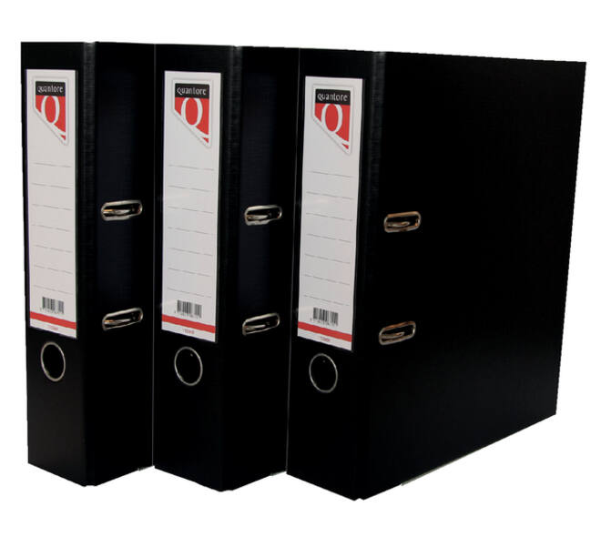 Ordner Quantore A4 80mm PP zwart