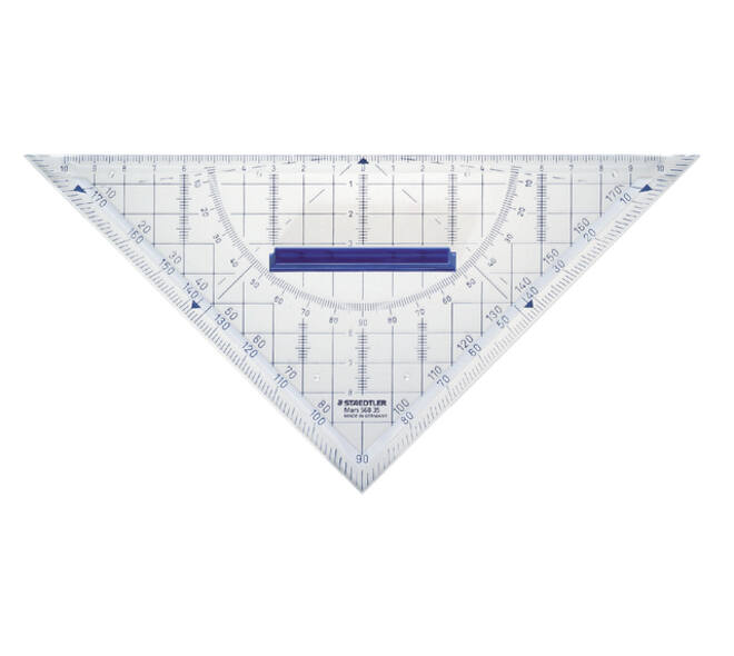 Geodriehoek Staedtler 568 220mm transparant