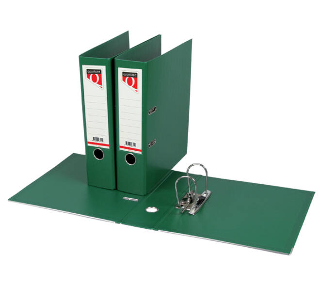 Ordner Quantore A4 80mm PP groen