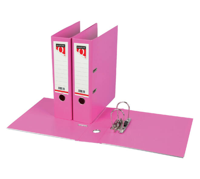 Ordner Quantore A4 80mm PP roze