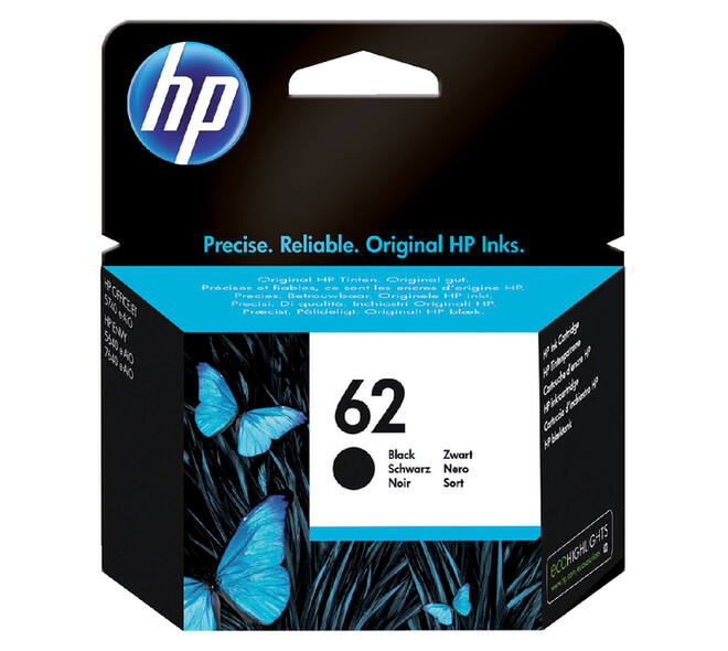 Inktcartridge HP C2P04AE 62 zwart
