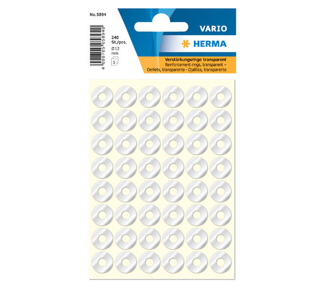 Versterkingsringen HERMA 5894 12mm 240 stuks