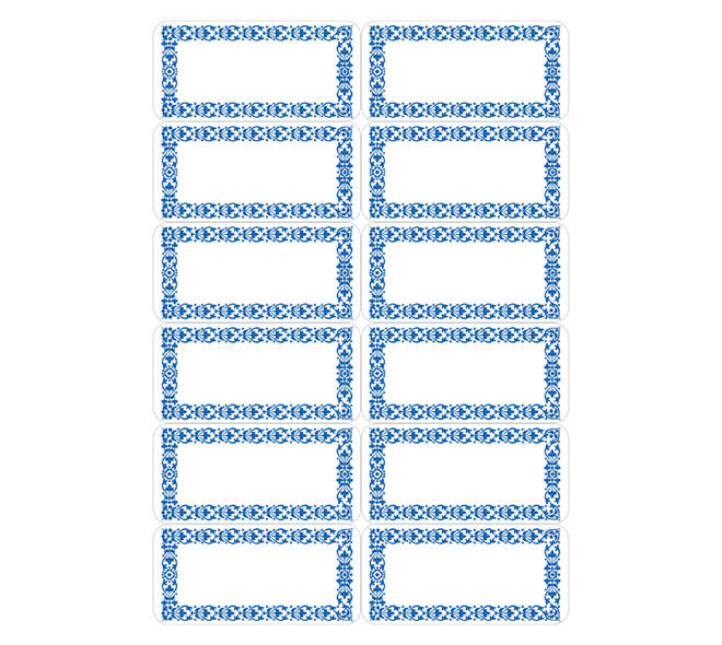 Etiket HERMA 3742 keuken blauw