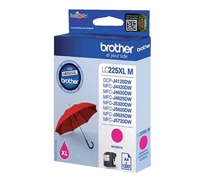 Inktcartridge Brother LC-225XLM rood