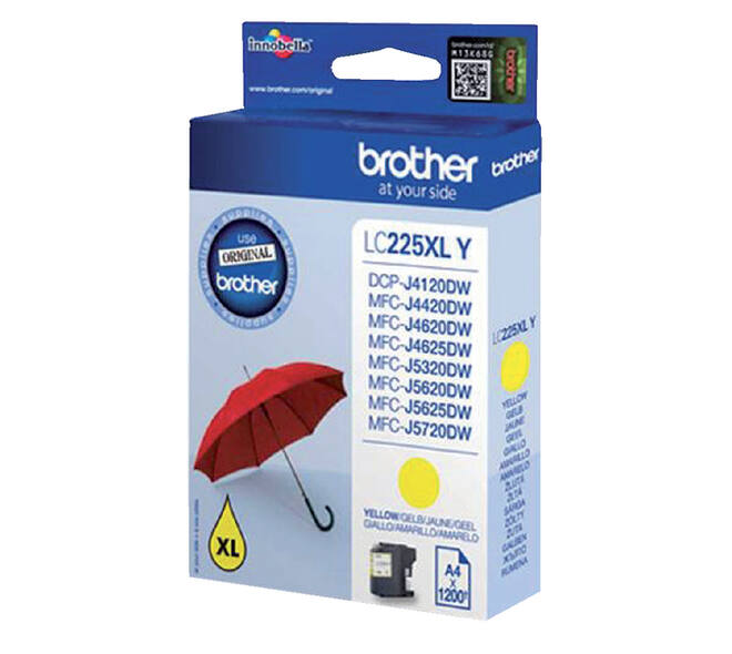 Inktcartridge Brother LC-225XLY geel