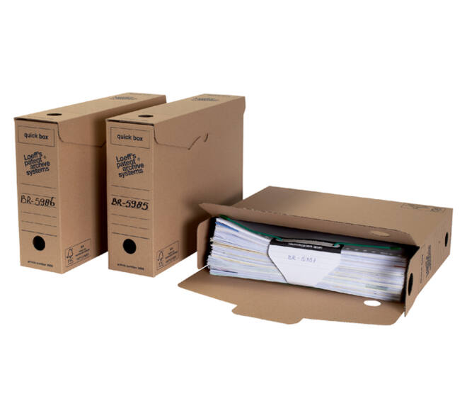 Archiefdoos Loeff Quick Box 3000 A4 335x240x80mm