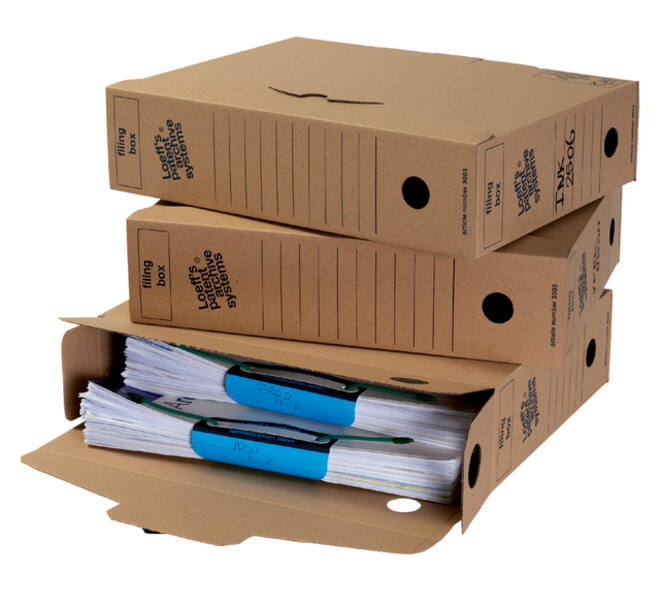 Archiefdoos Loeff Filing Box 3003 folio 345x250x80mm karton