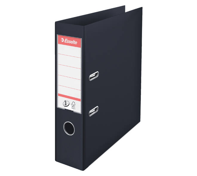 Ordner Esselte No.1 Power VIVIDA 75mm 30% gerecycled PP folie zwart