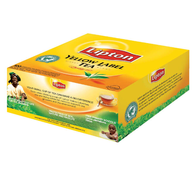 Thee Lipton yellow label met envelop 100x1.5gr