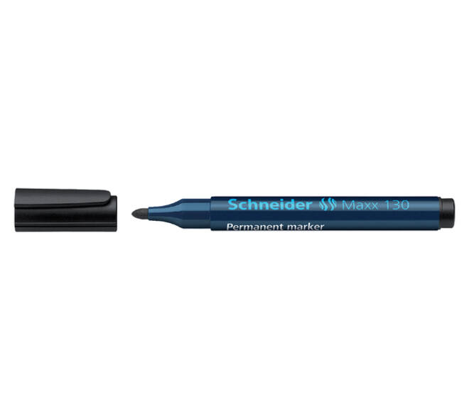 Permanent marker Schneider Maxx 130 rond 1-3mm zwart