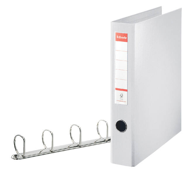 Ringband Esselte Standaard maxi 30% gerecycled PP folie wit