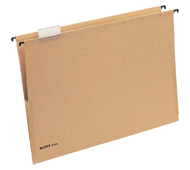 Hangmap Leitz Alpha® A3 met balg V-bodem natuurbruin 25 stuks