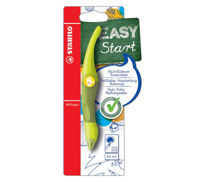 Rollerpen STABILO Easyoriginal linkshandig limoen/groen blister