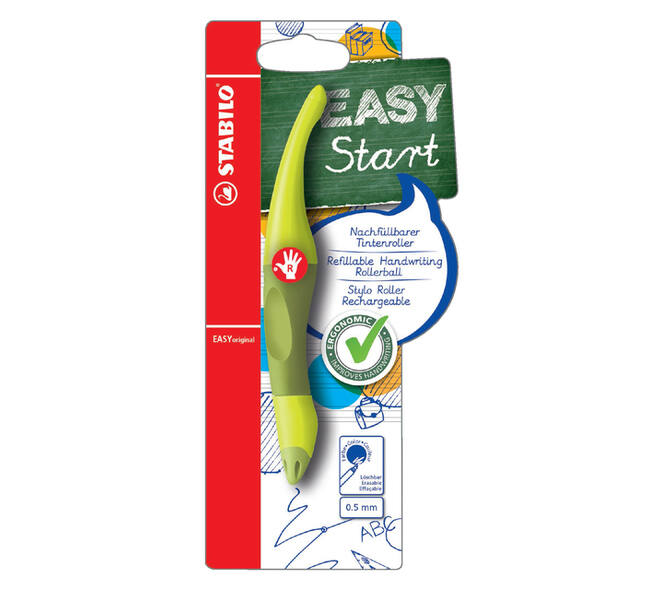 Rollerpen STABILO Easyoriginal rechtshandig limoen/groen blister