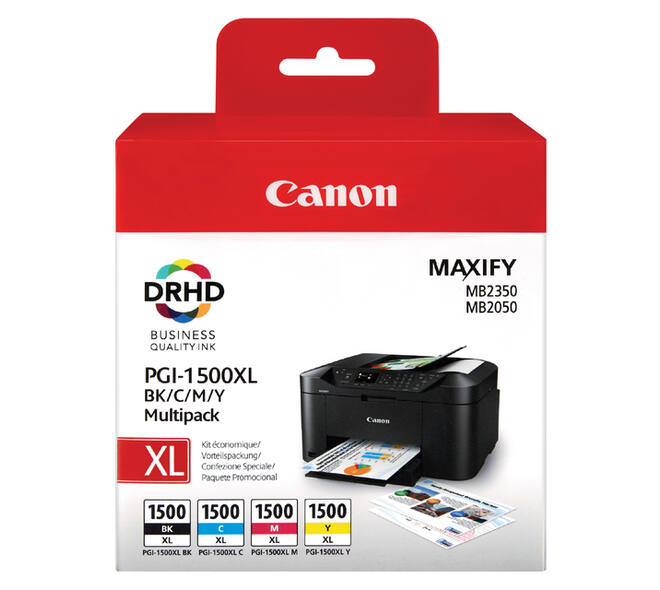 Inktcartridge Canon PGI-1500XL zwart + kleur