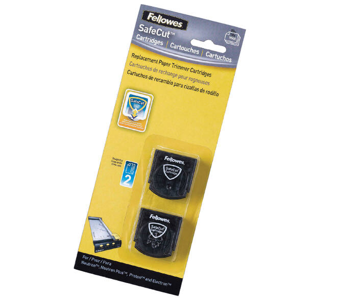Snijmachinekop Fellowes Safecut recht 2 stuks