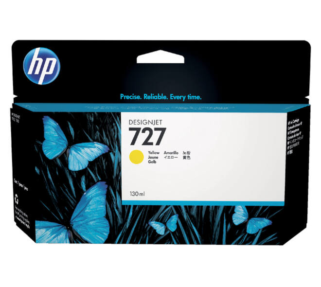 Inktcartridge HP B3P21A 727 geel