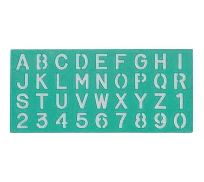 Lettersjabloon Linex hoofletters/letters/cijfers 30mm