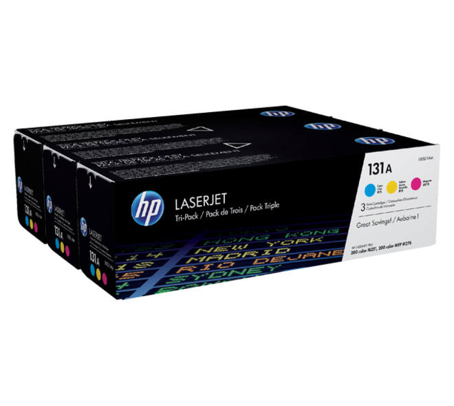Tonercartridge HP U0SL1AM 131A 3 kleuren