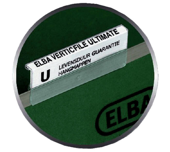 Ruiterstrook tbv Elba Verticfile ruiters 65x16mm wit 10 vel