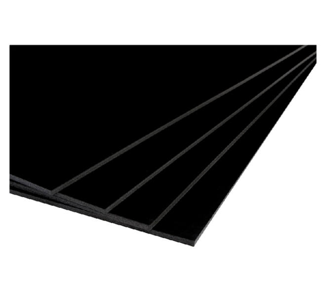 Foamboard 50x70cm 2-zijdig 5mm zwart