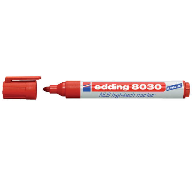 Viltstift edding 8030 NLS high-tech 1.5-3mm rood