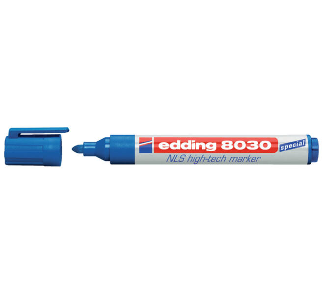 Viltstift edding 8030 NLS high-tech 1.5-3mm blauw