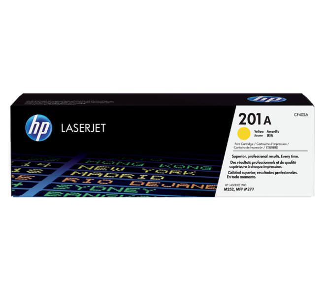 Tonercartridge HP CF402A 201A geel
