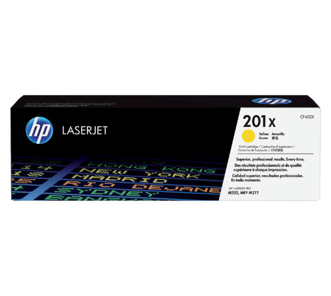 Tonercartridge HP CF402X 201X geel
