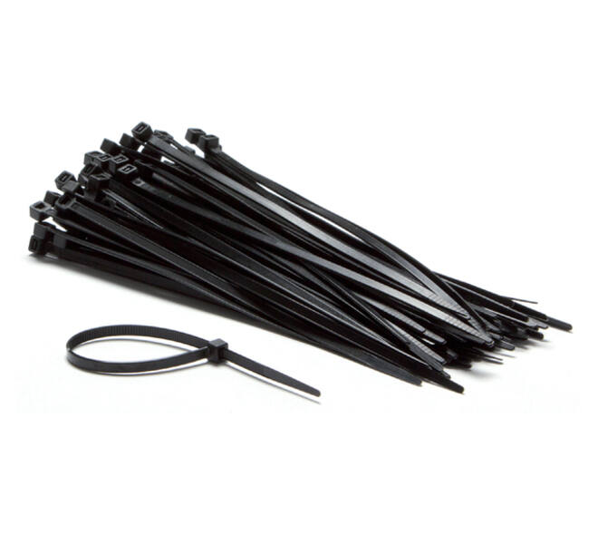 Kabelbinders IEZZY nylon 4.8x200mm D 49.5mm zwart 100 stuks